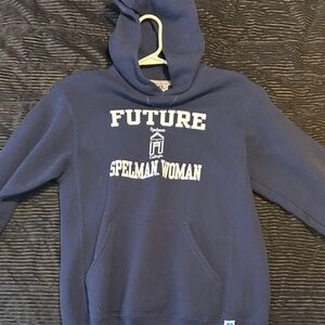 Navy Blue Spelman Woman Hoodie